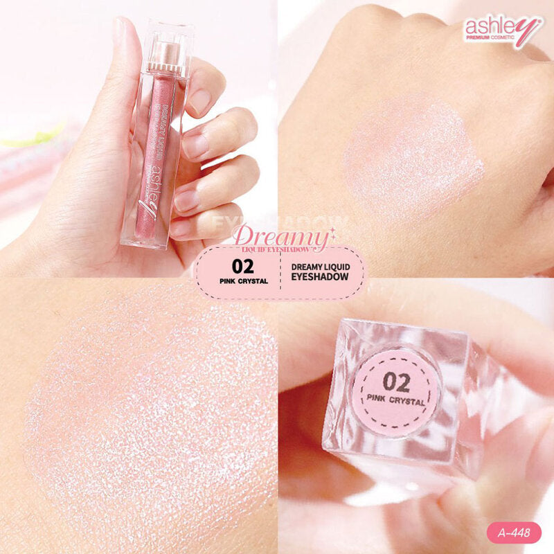 Ashley Dreamy Liquid Eyeshadow 3.8g #02 Pink Crystal