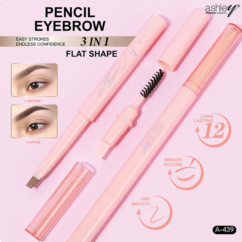 Ashley Pencil Eyebrow 0.4g #01 Dark Brown