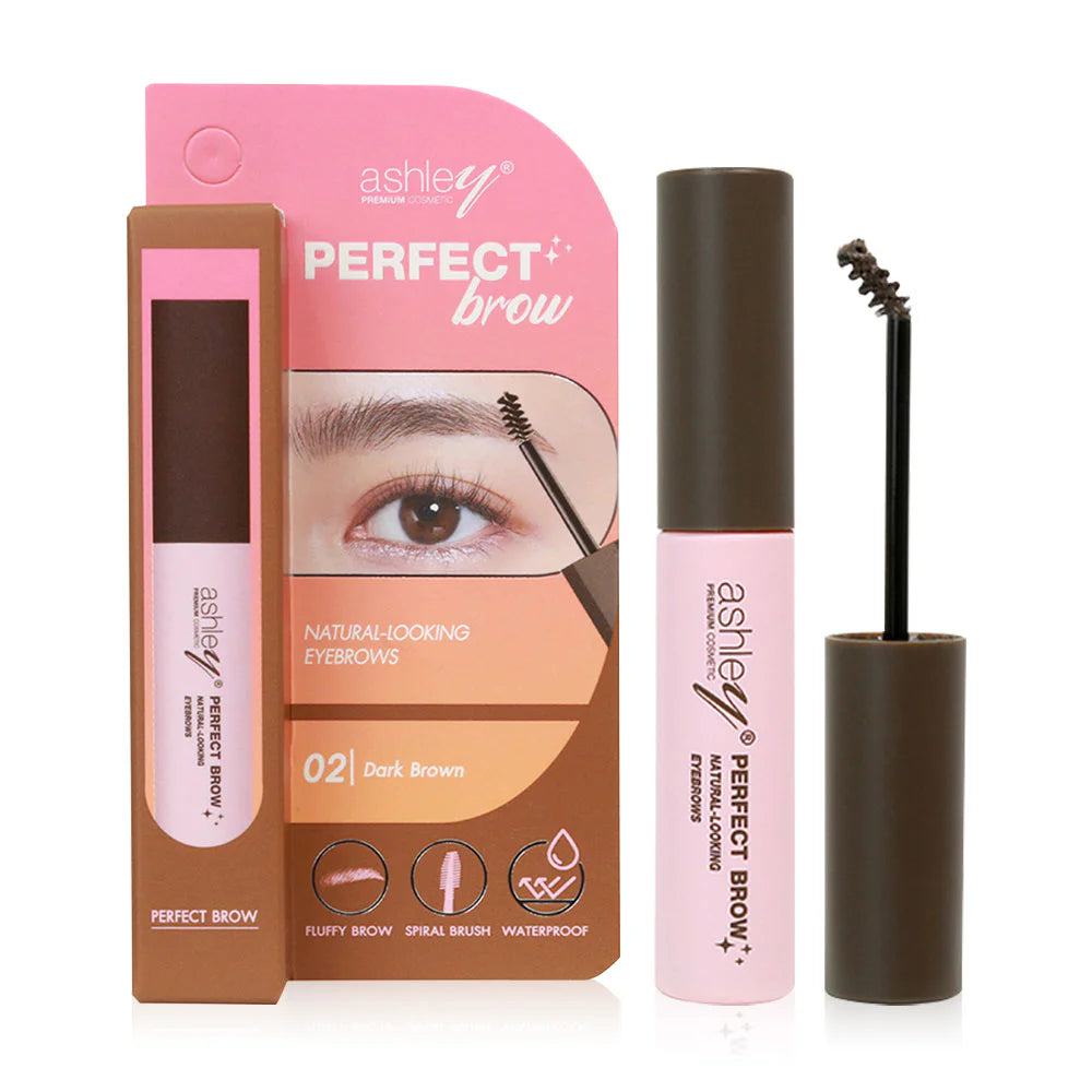 Ashley Perfect Brow Eyebrow Mascara 7g #02 Dark Brown
