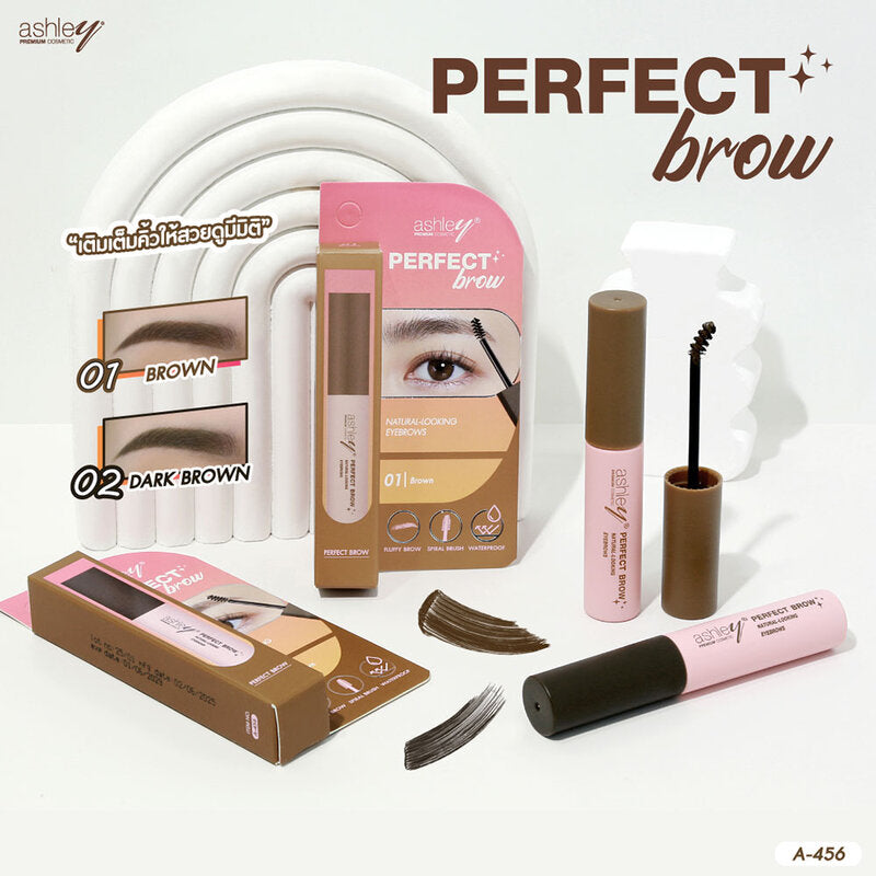 Ashley Perfect Brow Eyebrow Mascara 7g #02 Dark Brown