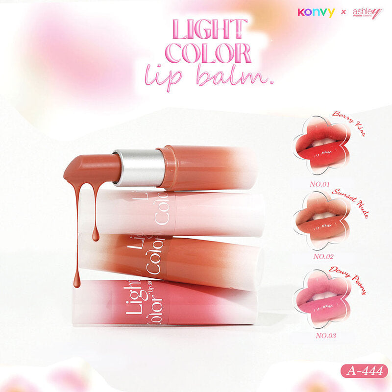 Ashley Light Color Lip Balm 3.34g #02 Sunset Nude