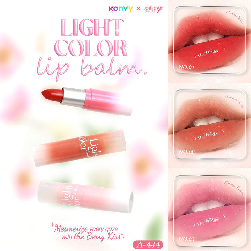 Ashley Light Color Lip Balm 3.34g #02 Sunset Nude
