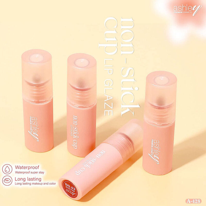 Ashley Non-Stick Cup Lip Glaze 2.2ml #04 Reddish Wine