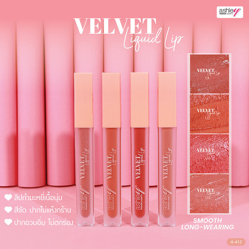 Ashley Velvet Liquid Lip 3ml #02
