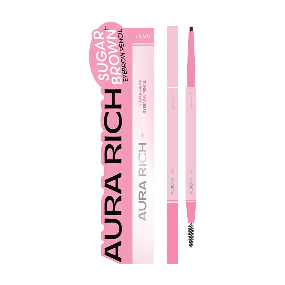 Aura Rich Sugar Brow Eyebrow Pencil 0.2g #02 Dark Brown