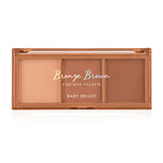 Baby Bright Contour Palette - Bronze Brown with Highlighter and Matte Powder - Beauty Buddy