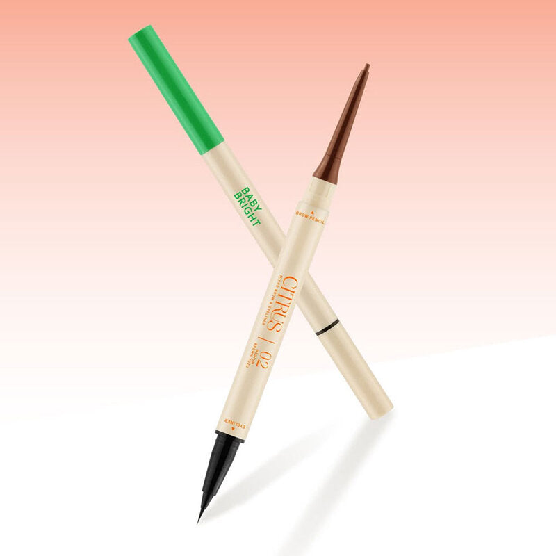 Baby Bright Eyebrow Pencil & Eyeliner - Deep Brown Mandarin - Beauty Buddy