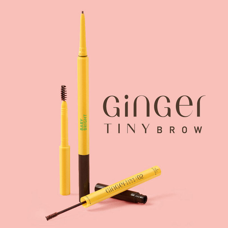 Baby Bright Eyebrow Pencil & Mascara - Dark Brown, Extra-Fine Formula - Beauty Buddy