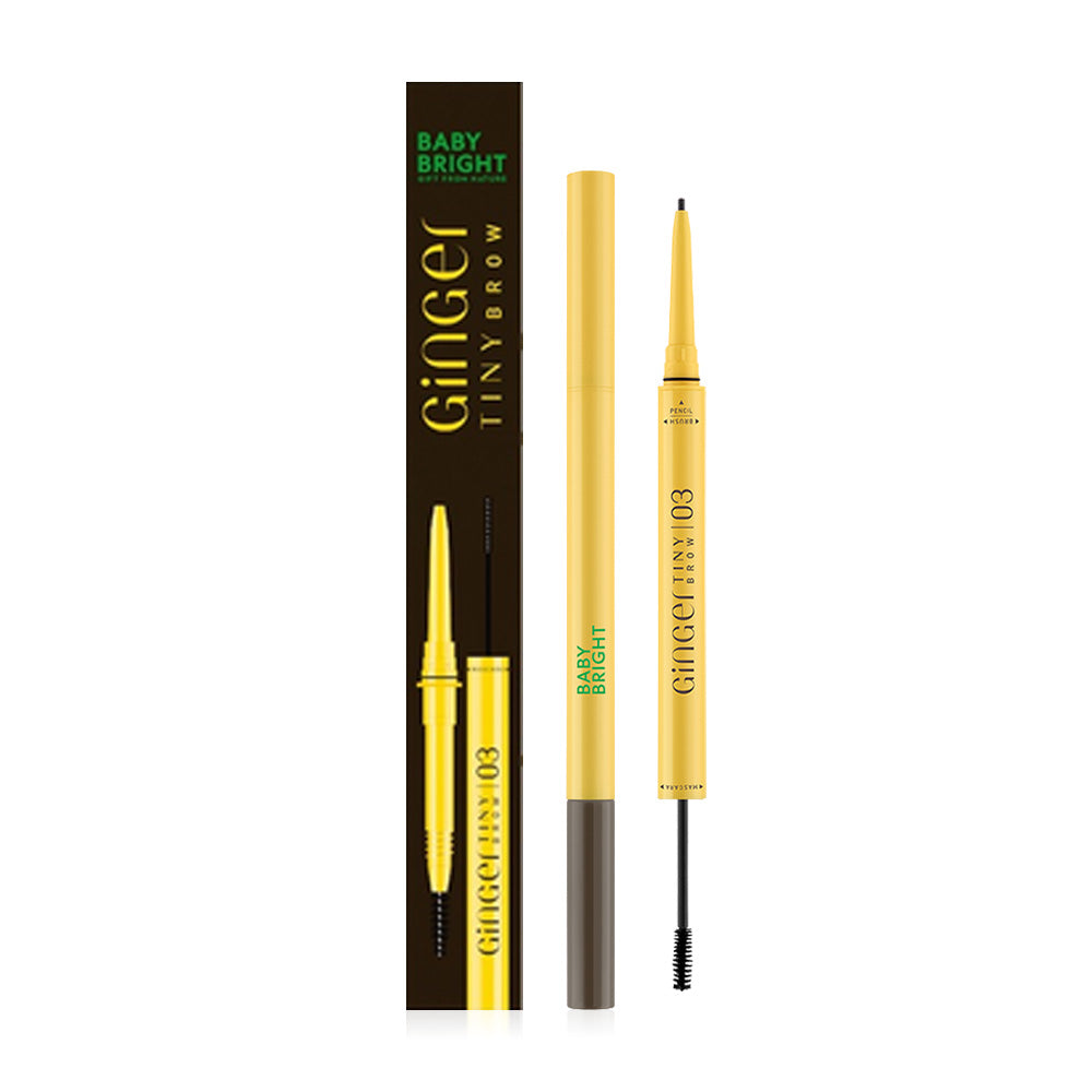 Baby Bright Eyebrow Pencil & Mascara - Ginger Wood Brown - Beauty Buddy