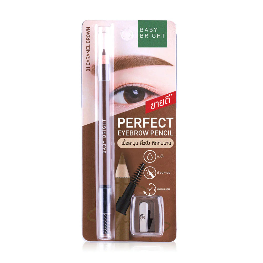 Baby Bright Perfect Eyebrow Pencil 1.2g #01 Caramel Brown