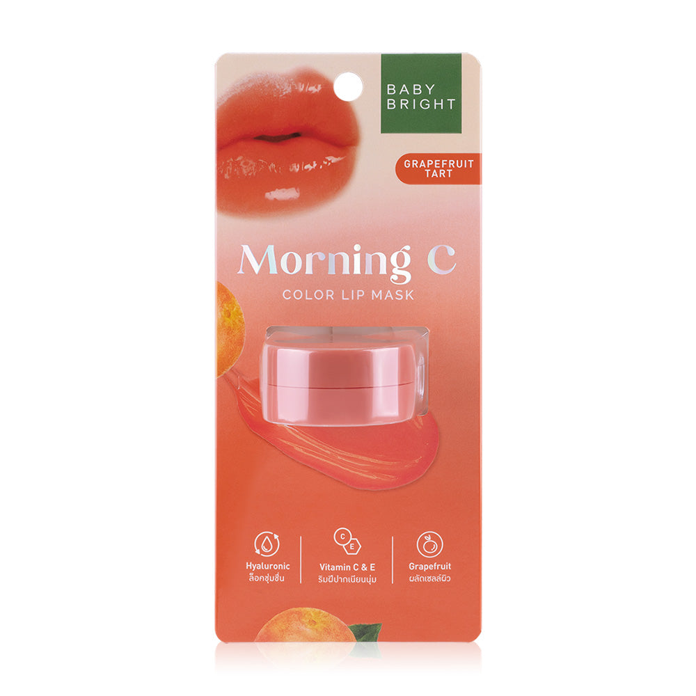 Baby Bright Morning C Color Lip Mask 3.8g - Grapefruit