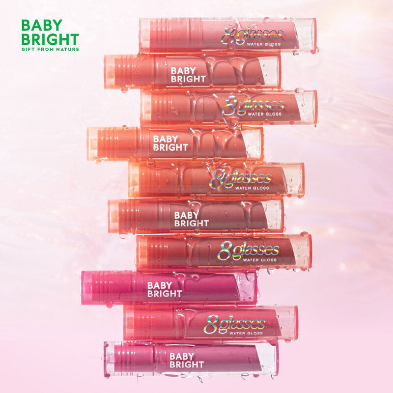 Baby Bright Lip Gloss - 8 Glasses Water Formula #01 Pink Milk - Beauty Buddy