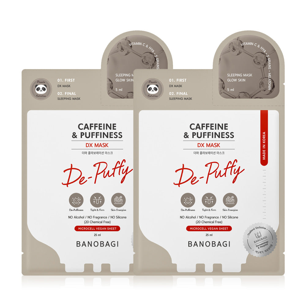 BANOBAGI Dx Mask Caffeine & Puffiness 25ml + 5ml [2pcs] Facial mask sheet