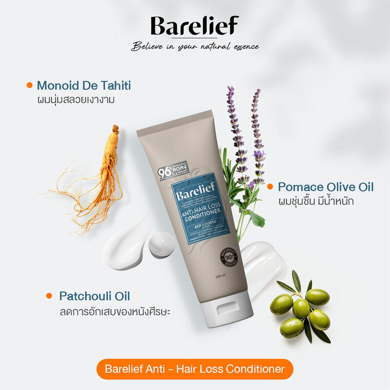 Barelief Red Ginseng Anti-Hair Loss Conditioner 200ml