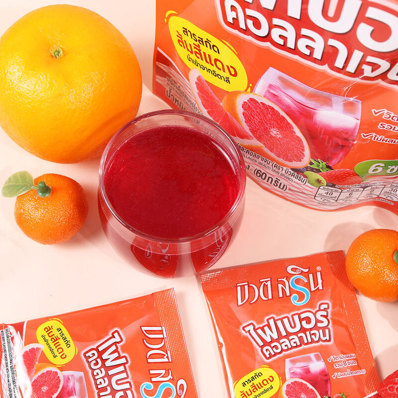 Beauti Srin Mixed Berry Fiber And Collagen Drink 10g x 6 Sachets