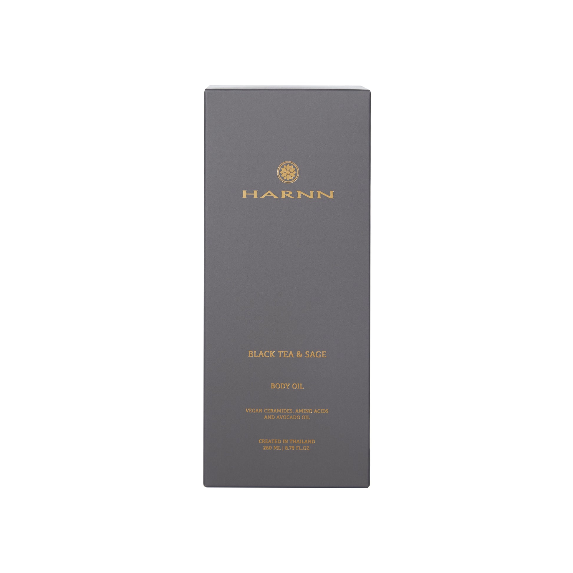 Harnn Body Oil - Black Tea & Sage 260 ml.