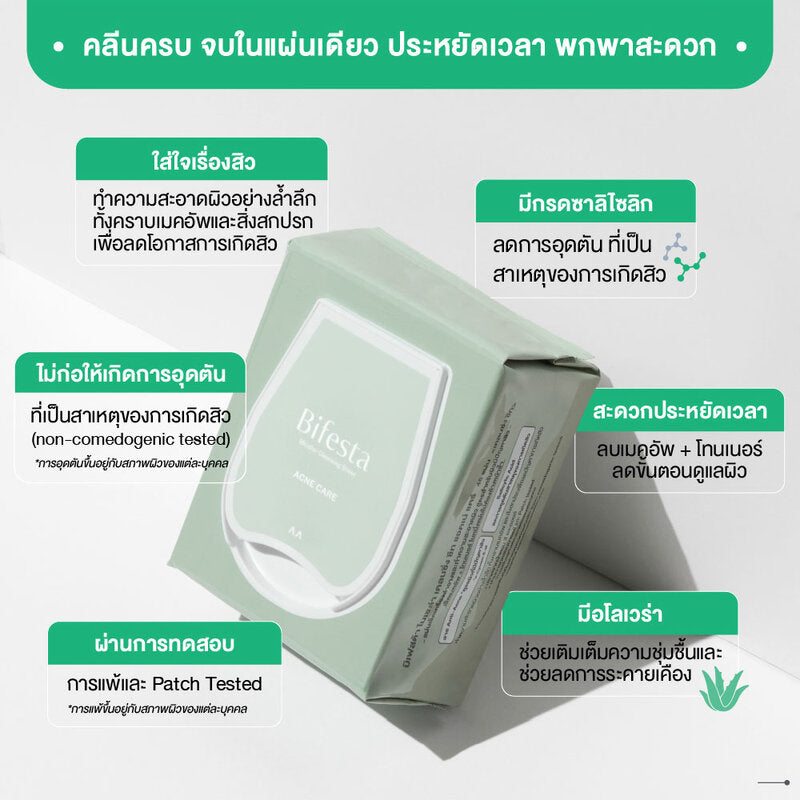 Bifesta Micellar Cleansing Sheet Acne Care 46 Sheets