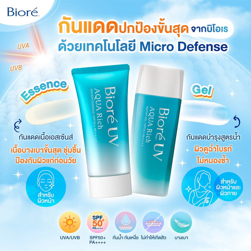 Biore UV Aqua Rich Watery Gel SPF 50+/PA++++ 90ml