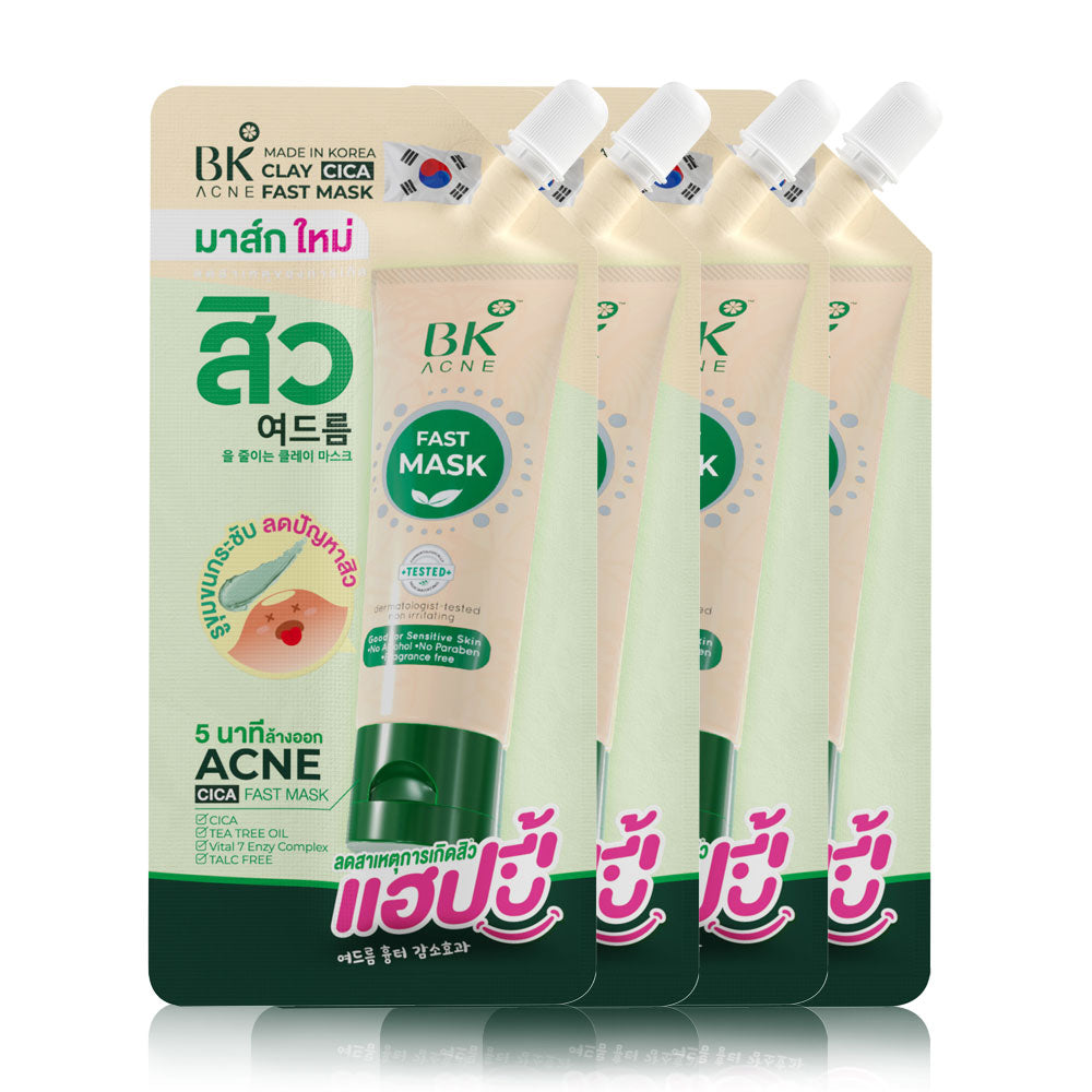 BK Acne Clay Cica Fast Mask 7g x 4pcs