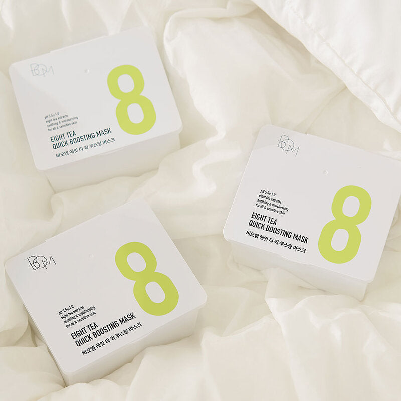 BOM Facial Mask - Eight Tea Extracts & Hyaluronic Acid - Beauty Buddy