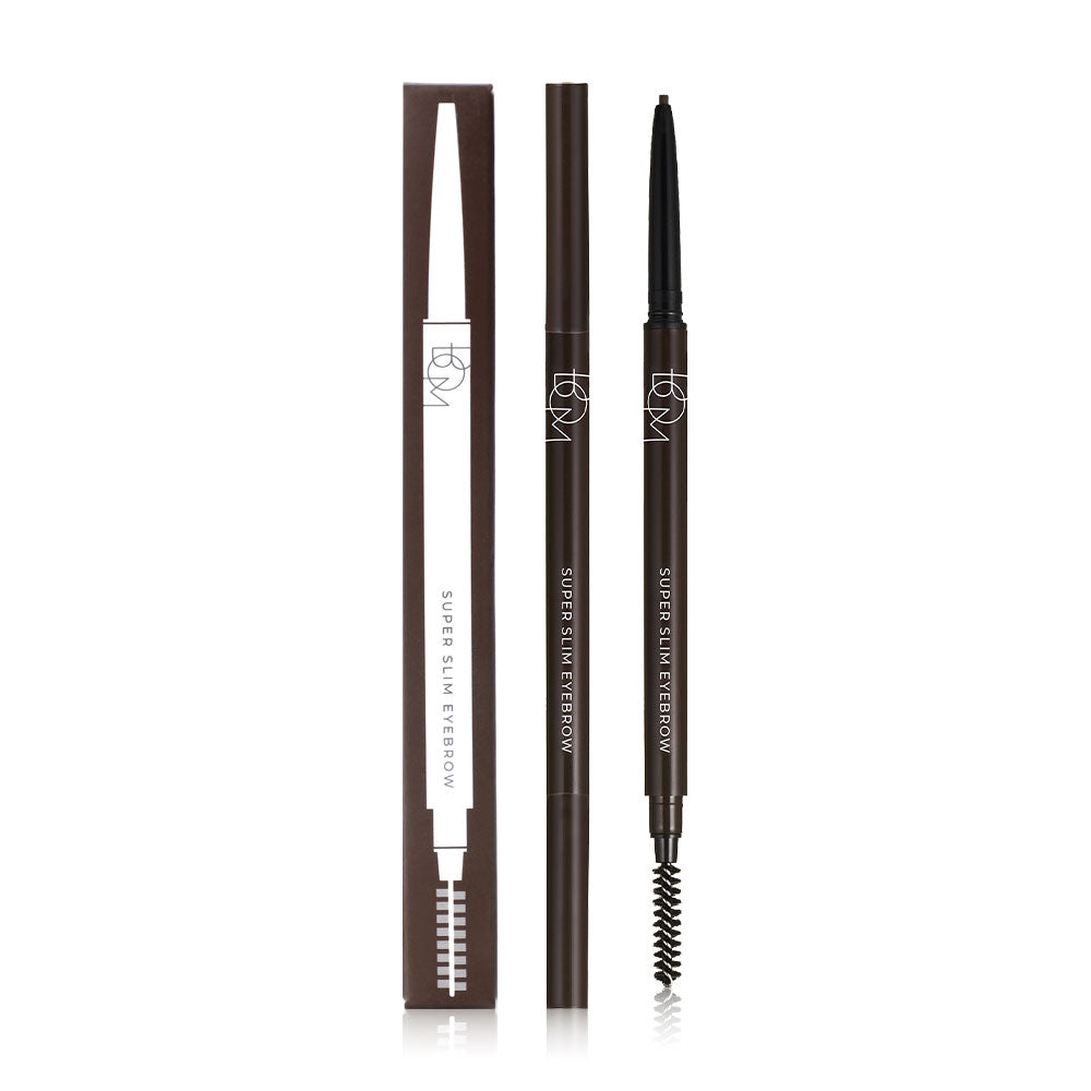 BOM Eyebrow Pencil - Super Slim Charcoal Brown 0.1g - Beauty Buddy