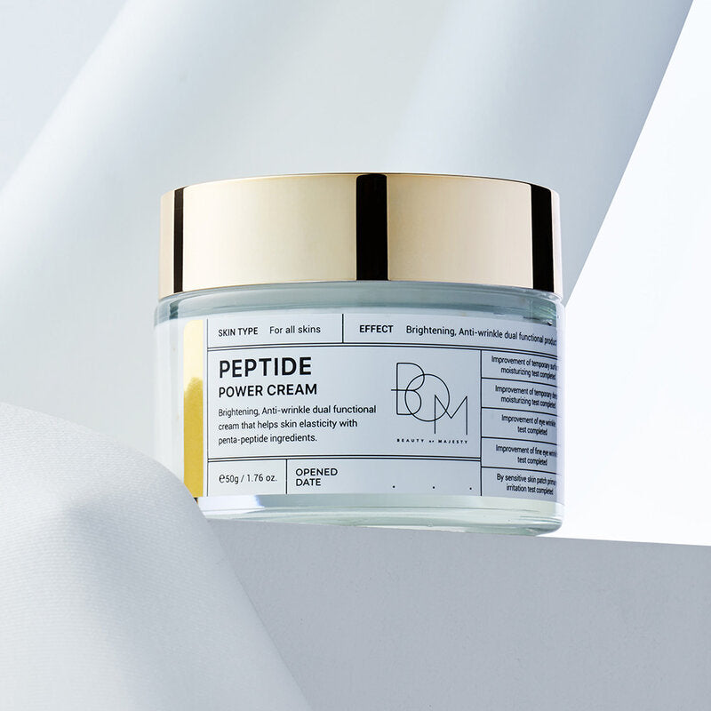 BOM Peptide Power Cream - 50g for Skin Elasticity and Firmness - Beauty Buddy