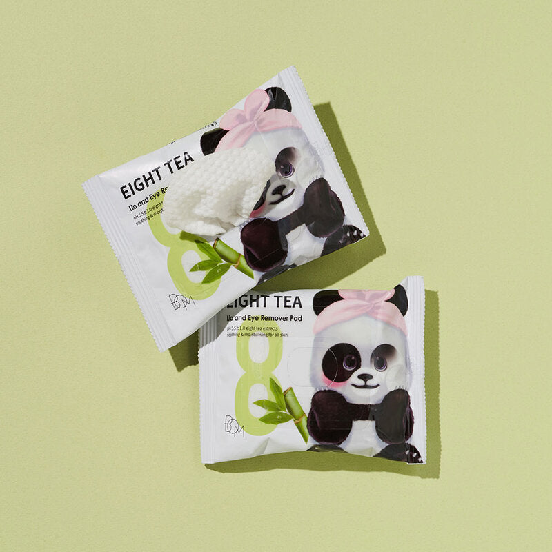 BOM Cleansing Pad - Eight Tea Lip and Eye Makeup Remover - Beauty Buddy