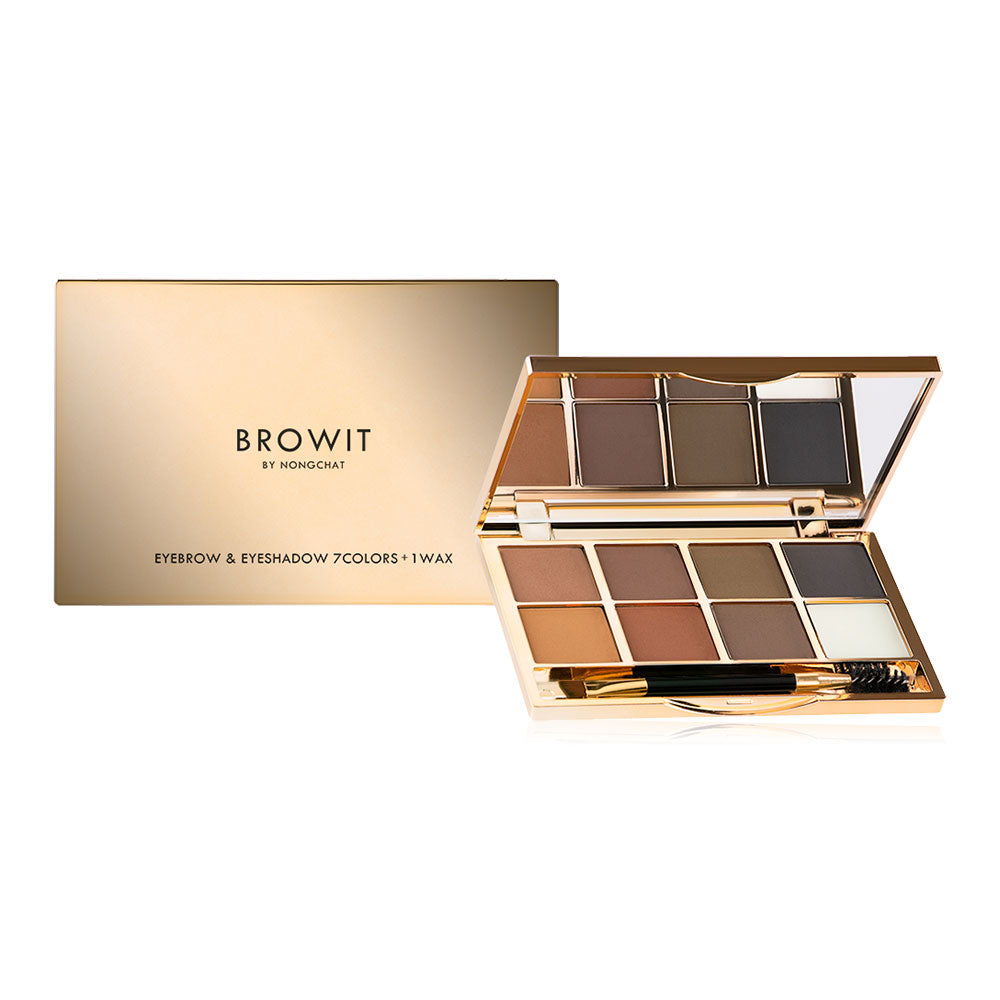 Browit Eyebrow & Eyeshadow Palette - 7 Colors + Wax - Beauty Buddy