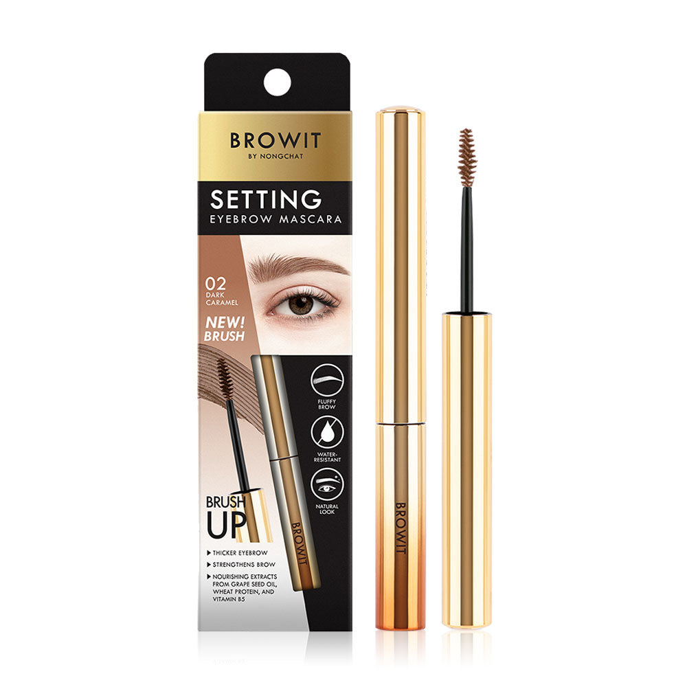 Browit Eyebrow Mascara - Dark Caramel Gel Formula - Beauty Buddy