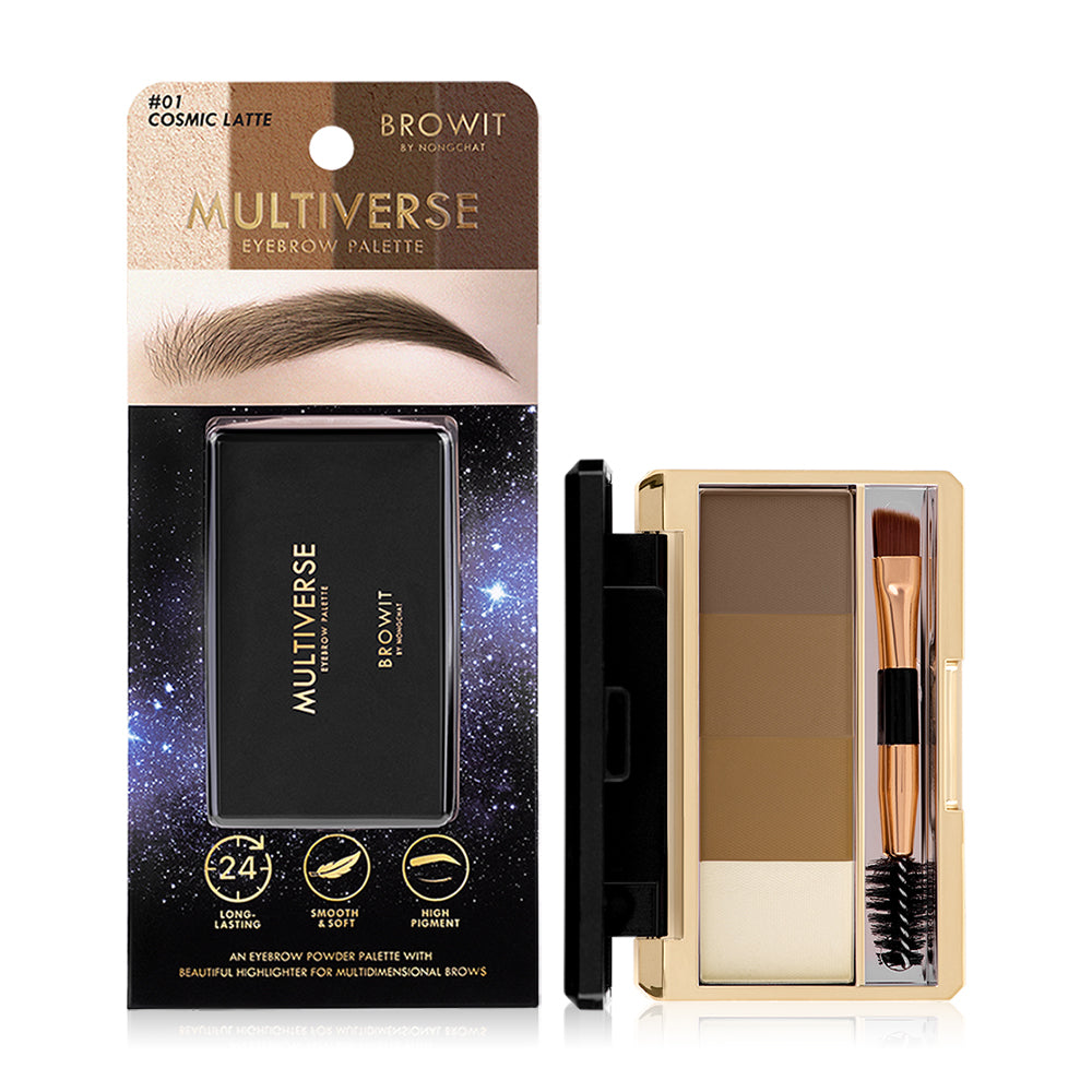 Browit Eyebrow Palette - 4-in-1 Cosmic Latte with Highlight - Beauty Buddy