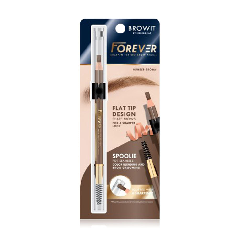 Browit Eyebrow Pencil - Forever Sharpen Tattoo in Umber Brown - Beauty Buddy