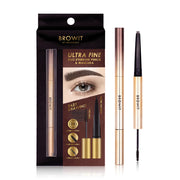 Browit Eyebrow Pencil & Mascara - Chocolate Brown 2-in-1 Formula - Beauty Buddy
