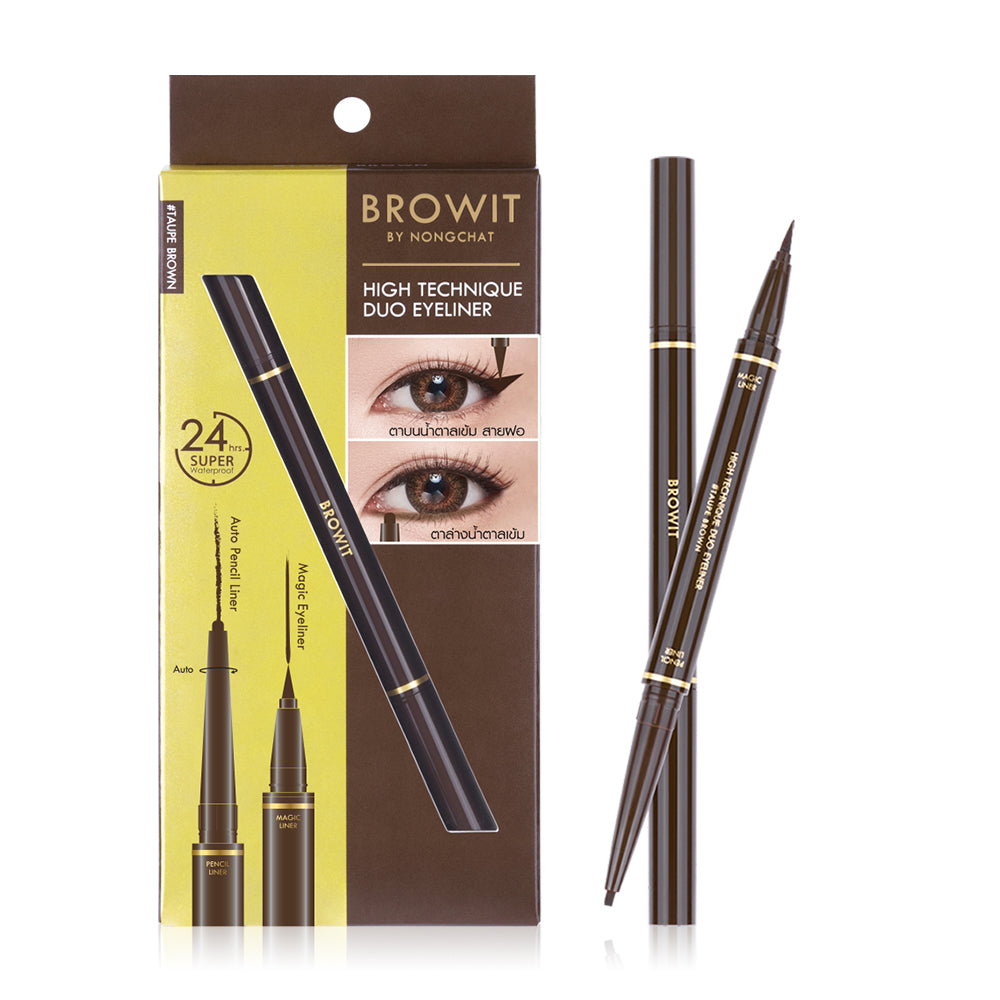 Browit Eyeliner Duo - Taupe Brown with Magic Tip and Pencil - Beauty Buddy