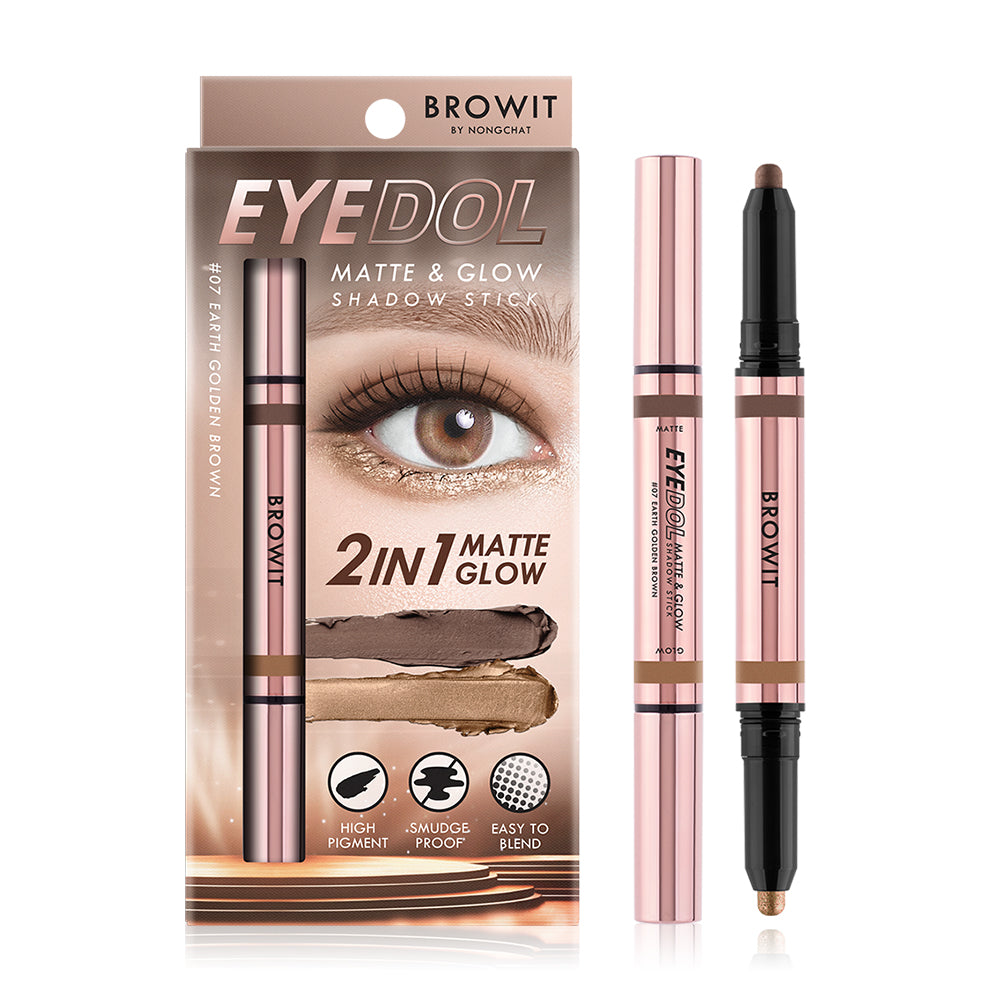 Browit Shadow Stick - Matte & Glow in Earth Golden Brown - Beauty Buddy
