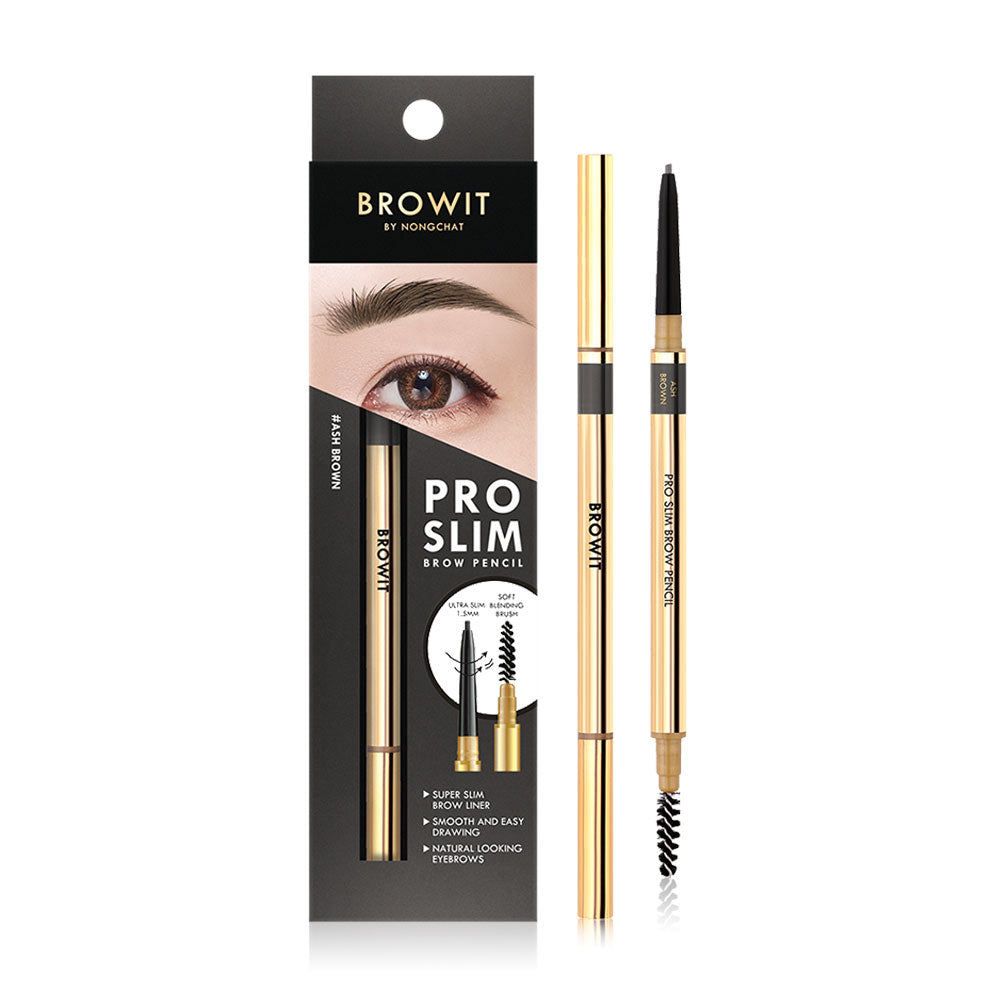 Browit Slim Brow Pencil - Ash Brown 0.06g - Beauty Buddy