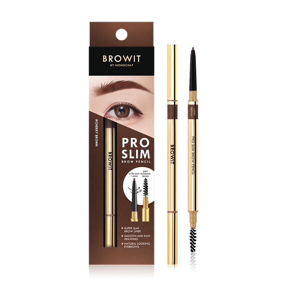 Browit Slim Brow Pencil - Cherry Brown 0.06g - Beauty Buddy