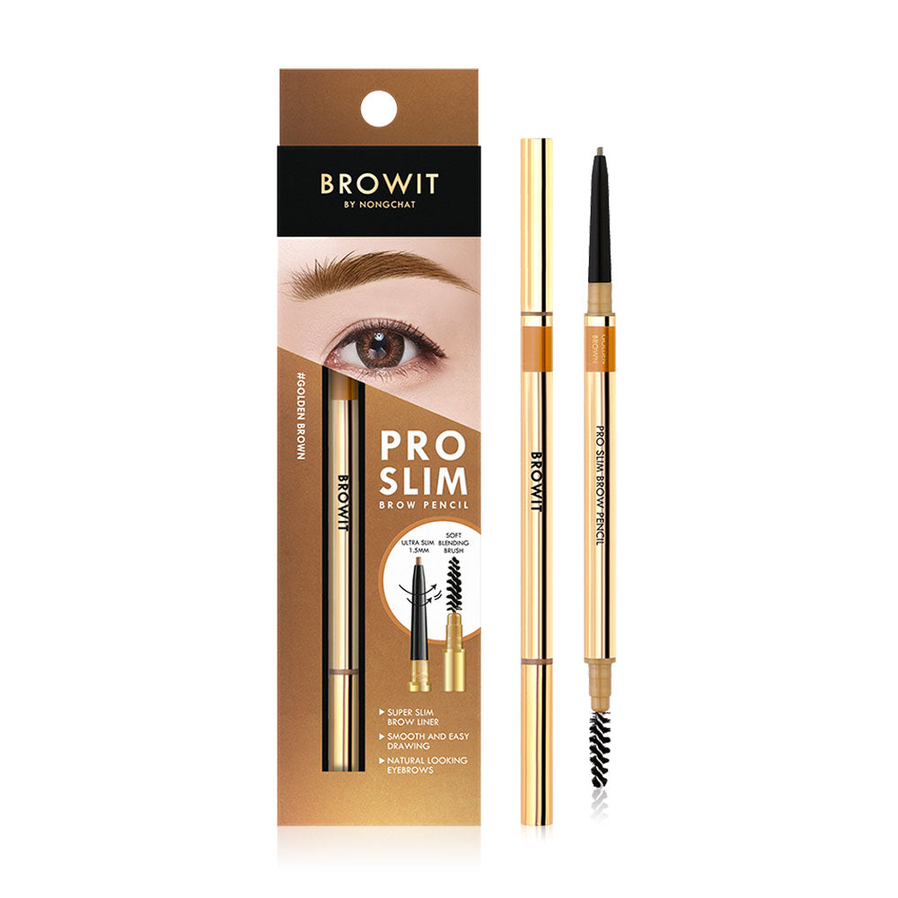 Browit Slim Brow Pencil - Golden Brown 0.06g - Beauty Buddy