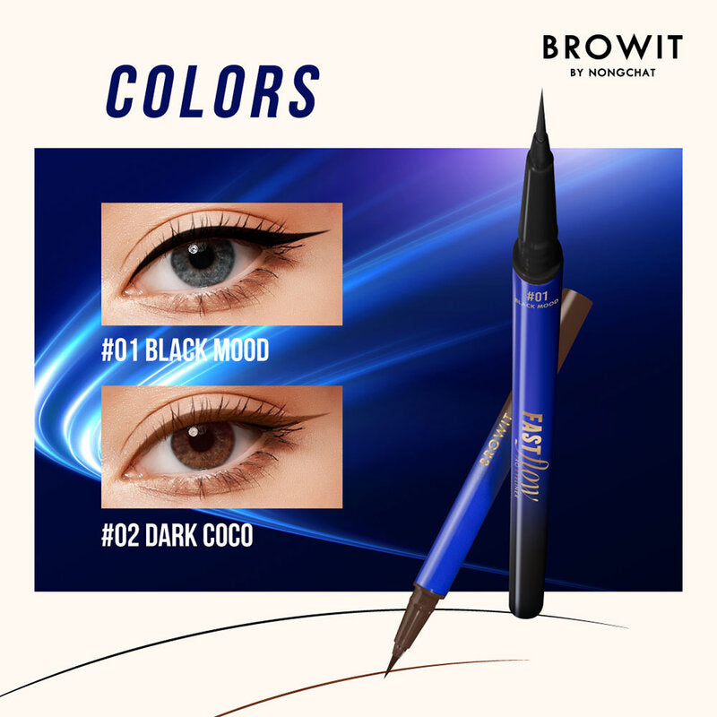 Browit Fast Flow Pro Eyeliner 0.55ml #02 Dark Coco