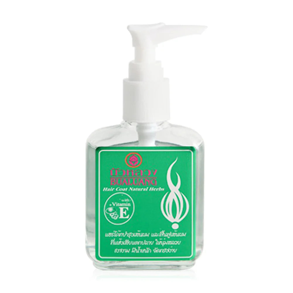 Bualuang Silky Natural Herbs Vitamin E+ Green Fruity Hair Serum 85ml