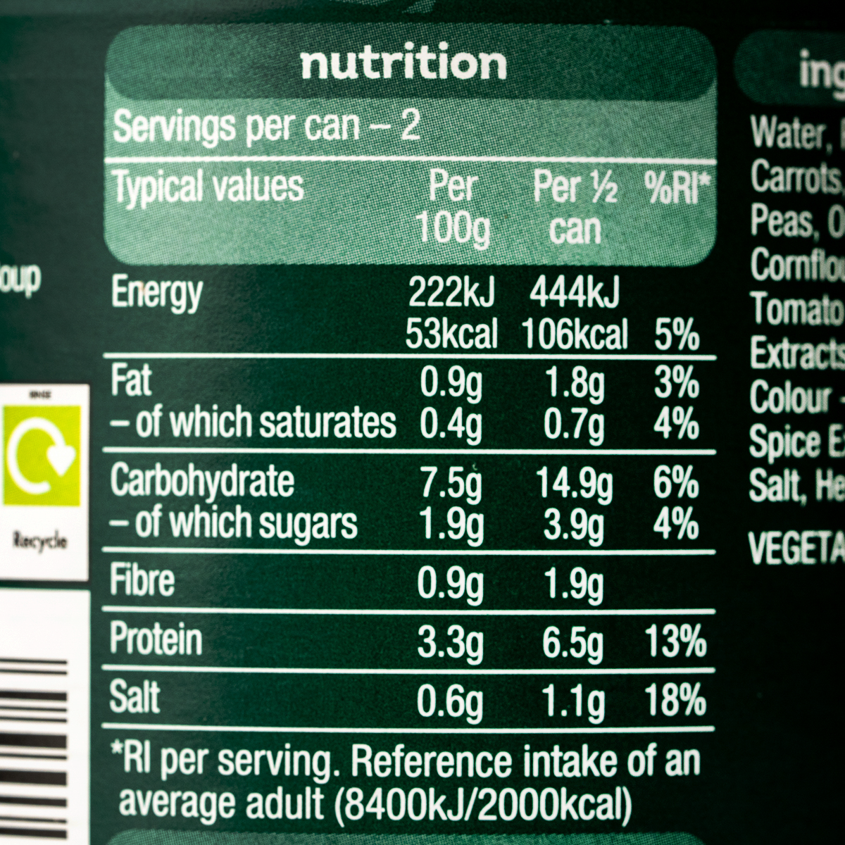 Heinz Big Soup Beef & Vegetables