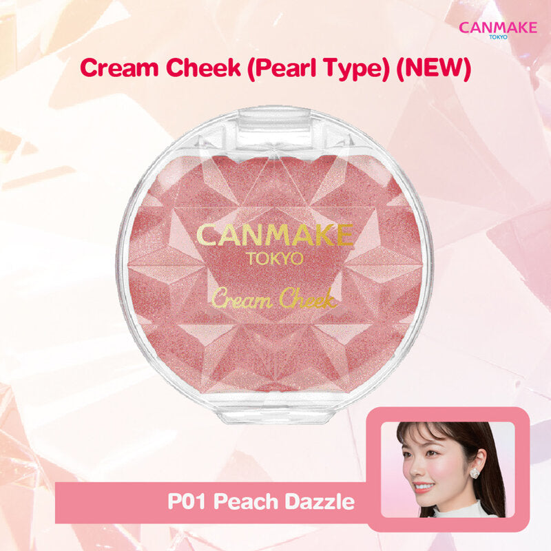 Canmake Cream Cheek 3.9g #P01 Peach Dazzle