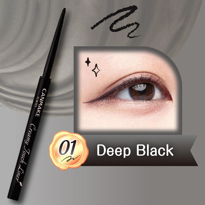 Canmake Creamy Touch Liner 0.10g #01 Deep Black