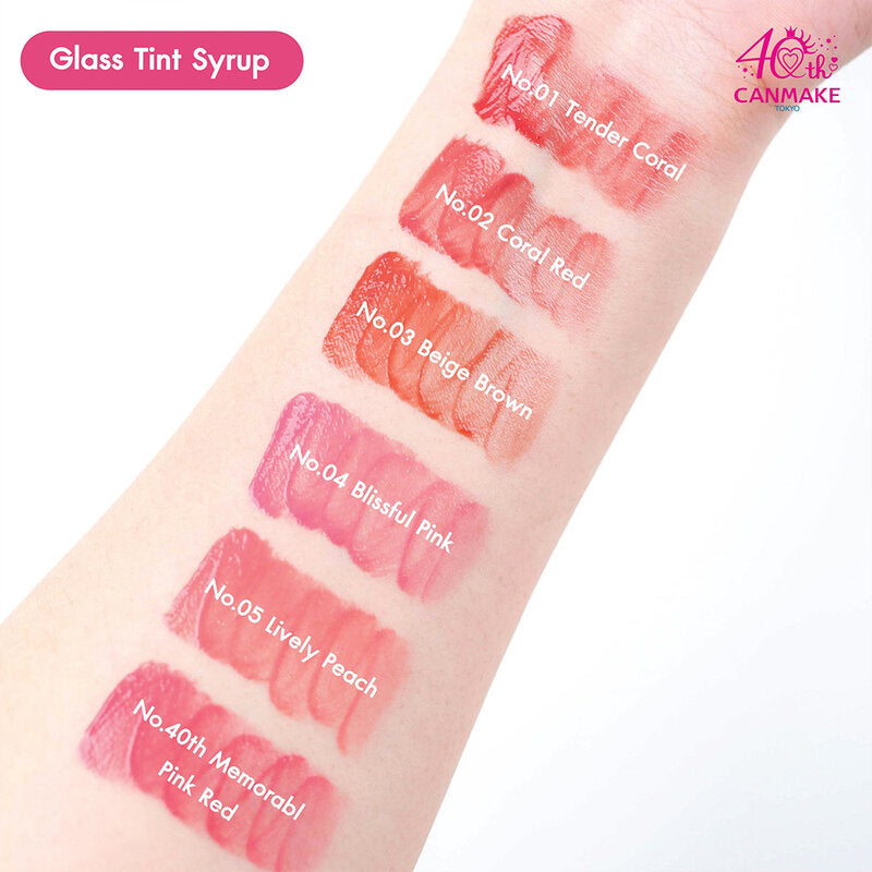 Canmake Glass Tint Syrup 3.1g #40th Memorable Pink Red