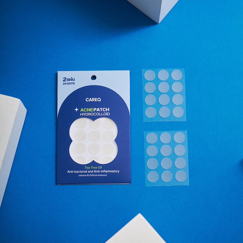 CAREQ Acne Patch Hydrocolloid 24 Dots 0.25 mm #Translucent
