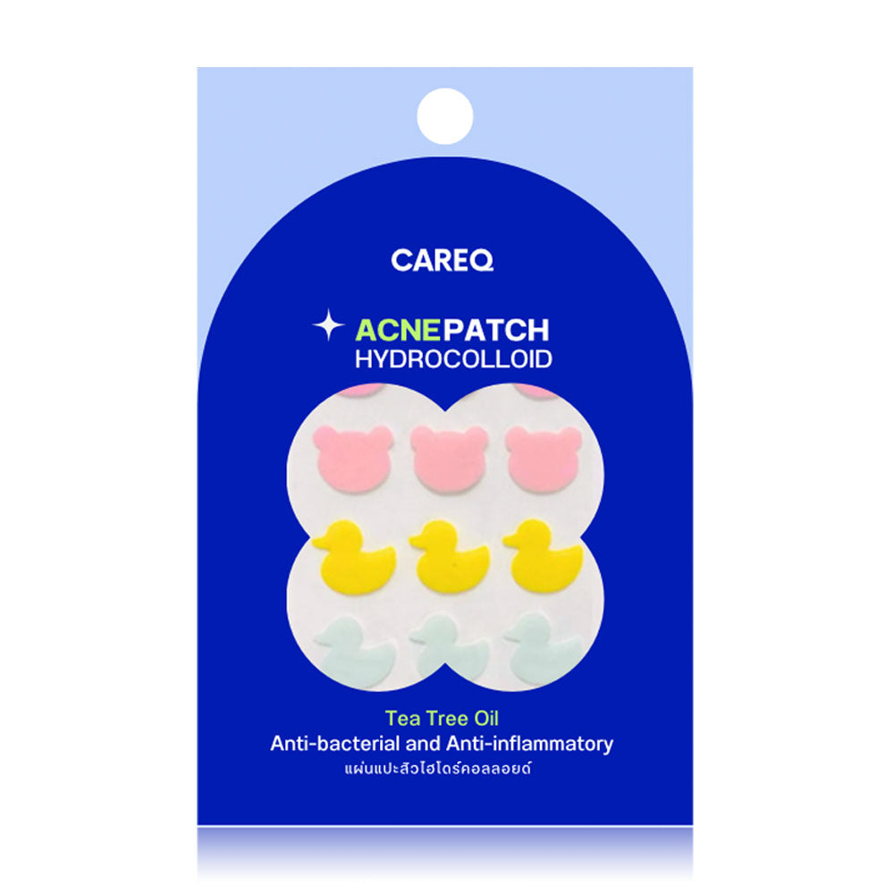 CAREQ Acne Patch Hydrocolloid 24 Dots #Bear Duck