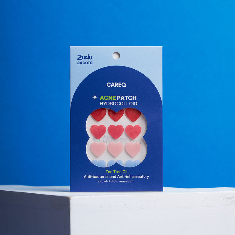 CAREQ Acne Patch Hydrocolloid 24 Dots #Heart