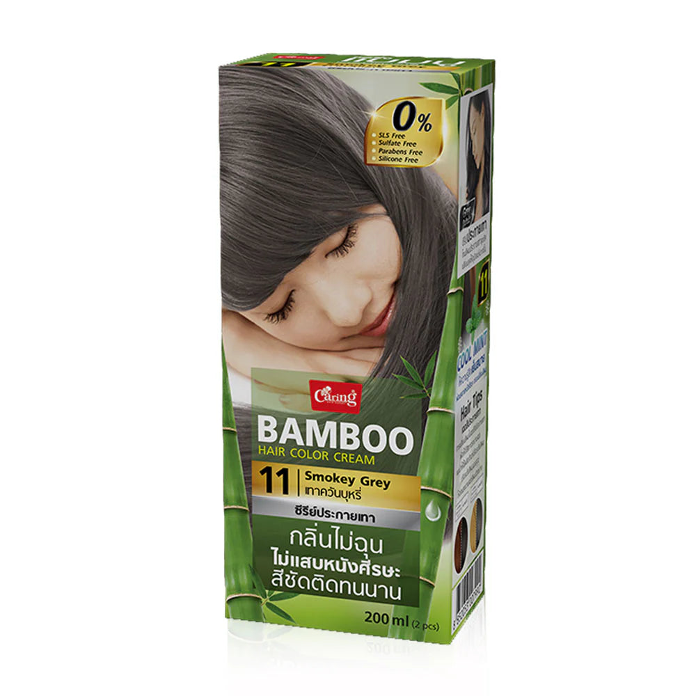 Caring Bamboo Hair Color Cream 100ml #11 Smokey Gray
