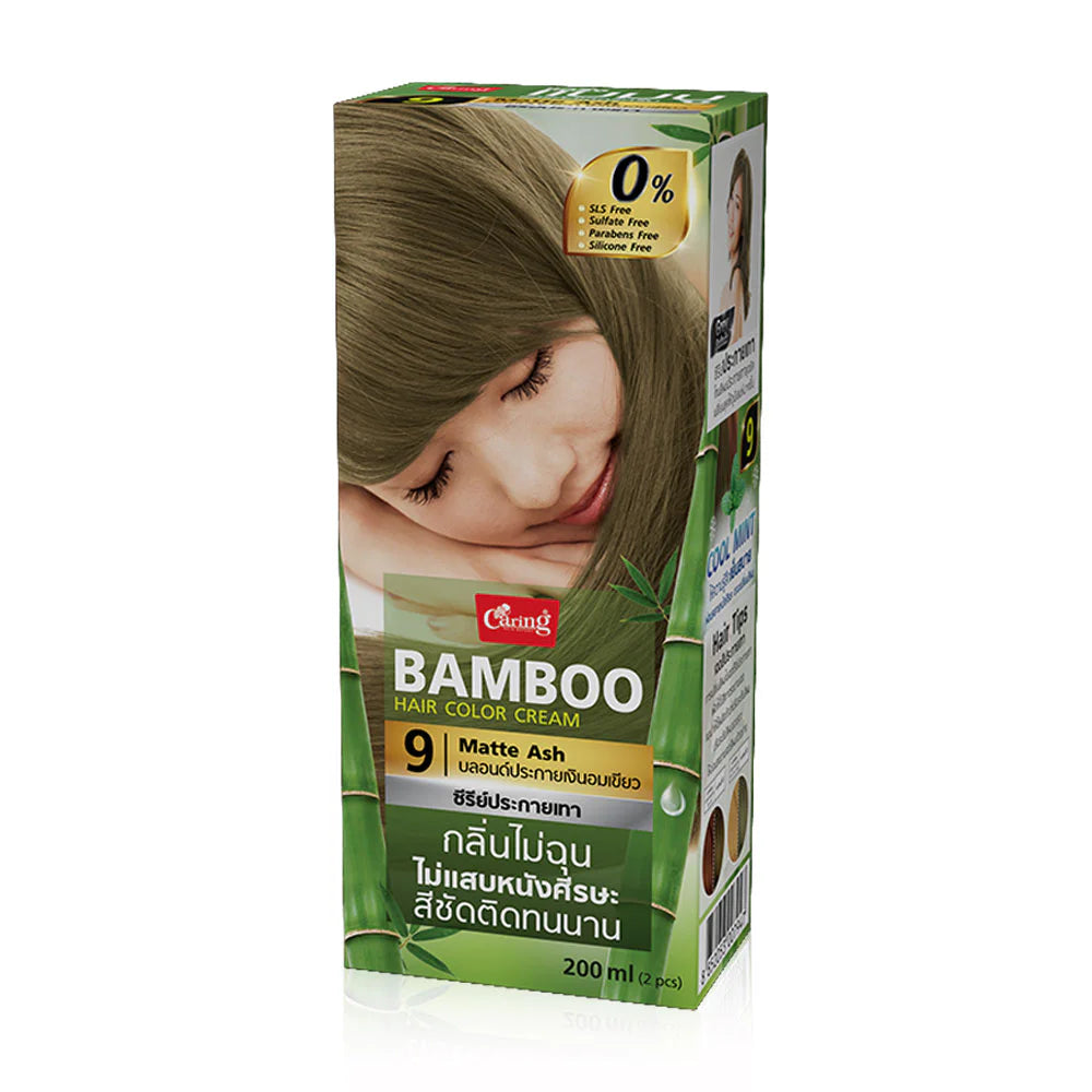 Caring Bamboo Hair Color Cream 100ml - #9 Matte Ash