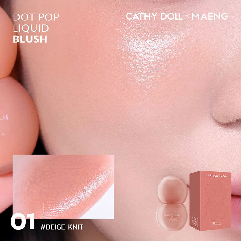 Cathy Doll x Maeng Dot Pop Liquid Blush 4g #01 Beige Knit