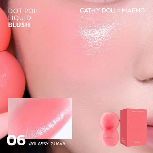 Cathy Doll x Maeng Dot Pop Liquid Blush 4g #06 Glassy Guava